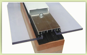 Mittelprofil einfach Verlegeprofile Verglasungsprofile Glasauflageprofile Aluprofile Glasbefestigung