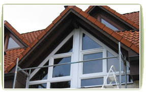 Holzfenster verkleidet mit Aluprofilen