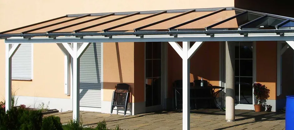 Glasdach für Terrasse selber bauen Bauanleitung Glasdach als Terrassenüberdachung selber bauen