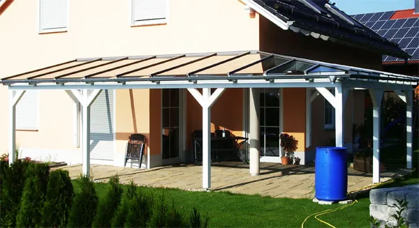 Ein Glasdach selbst gebaut Glasdach selber bauen