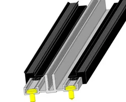 Auflageprofil für Glas beim Kaltdach