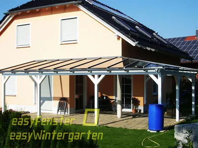 Glasüberdachung bauen für Terrasse