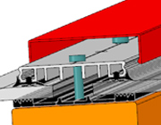 Verlegeprofile mit Auflagegummi 60 mm Glasklemmprofile mit Auflagegummi 60 mm