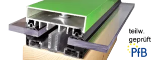 Glasklemmprofile mit Auflageprofile Premium