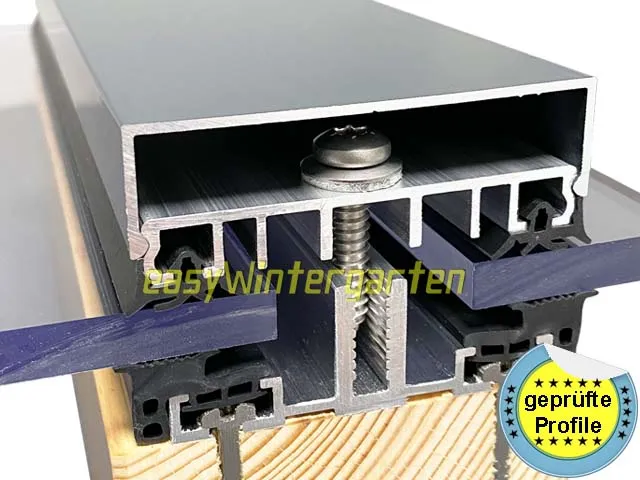 Verlegeprofile Premium für Glas Verlegeprofile für VSG Glas