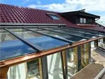 GlasDach mit Isolierglas für den Wohnbereich