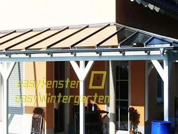 Terrassendach mit VSG Glas und Premium Befestigungsprofile