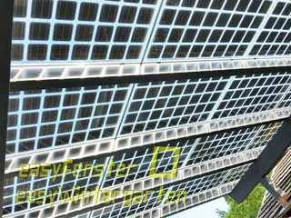 Carpoprt mit Solarmodulen und Premium Befestigungsprofilen