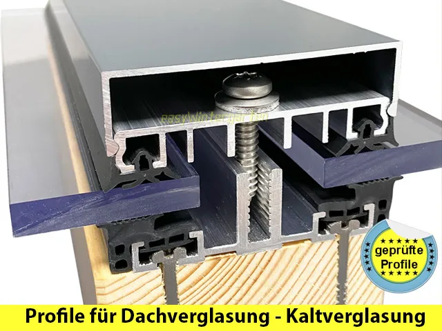 Dachverglasung Wintergartendach Überkopfverglasung Kaltverglasung
