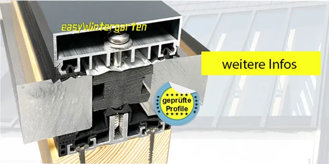 Montageprofile für Dreifachglas