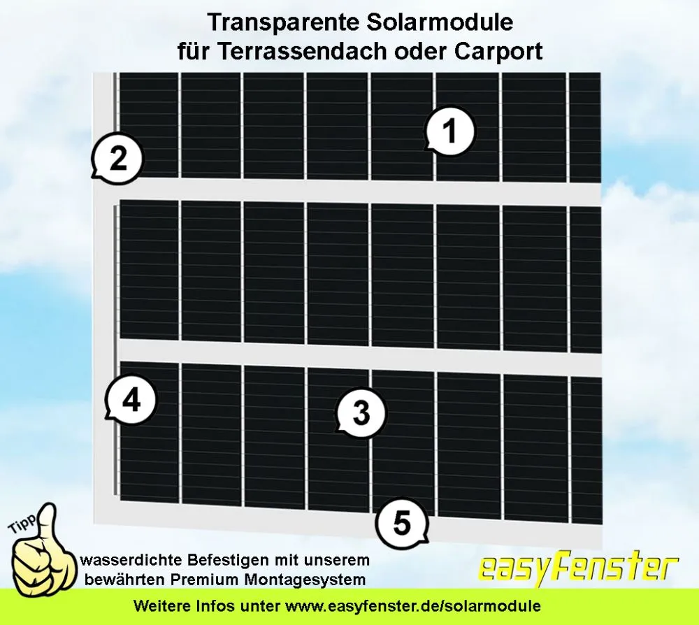Transparente Solarmodule Vorteile Tt240 48pmkb12