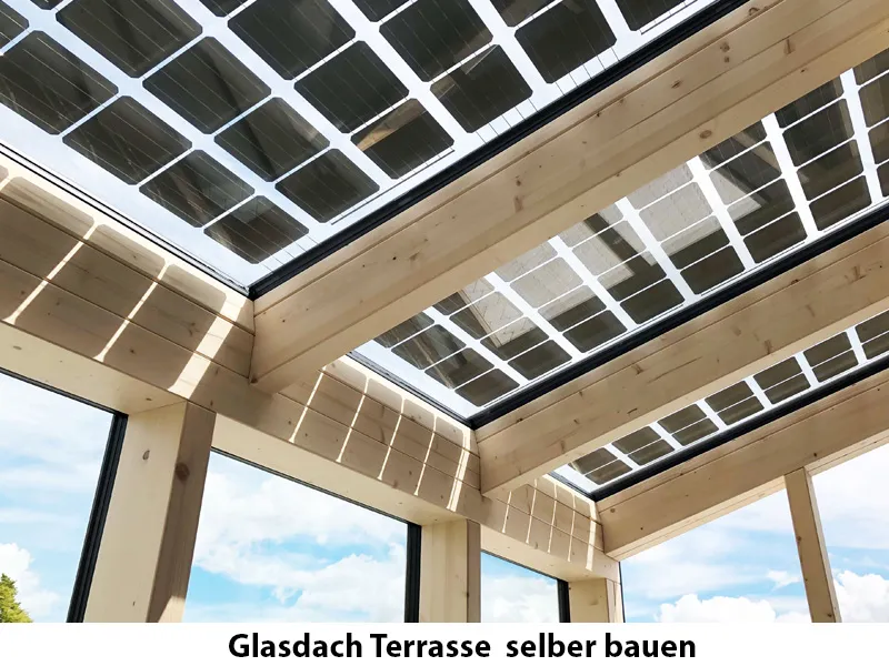 Glasdach Terrasse - Glasbefestigung 