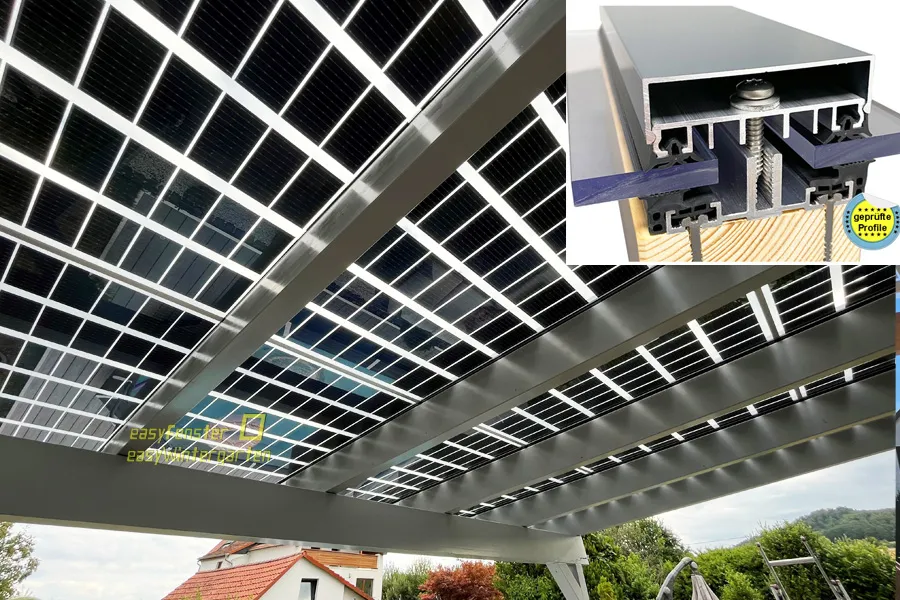 Terrassenüberdachung selbst bauen - Glasüberdachung selber bauen