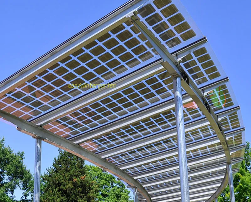 Solar Terrassendach selber bauen mit Solarmodulen