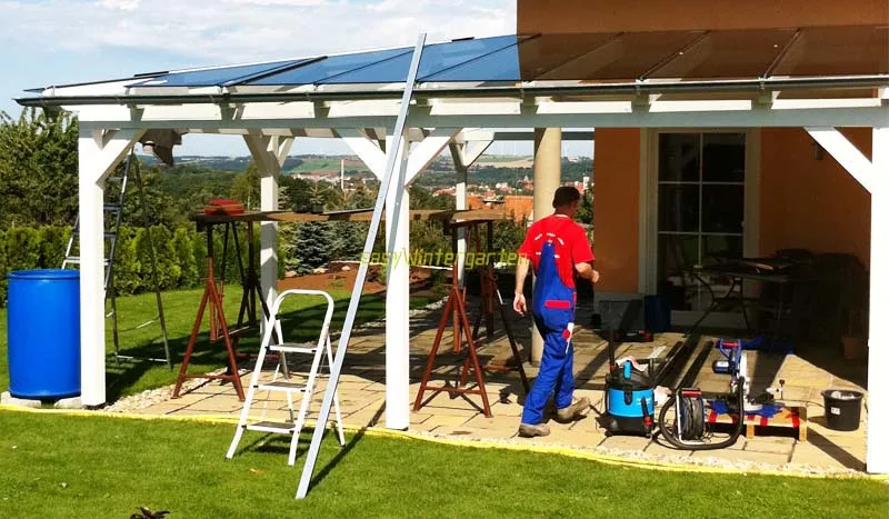 Bauanleitung - Terrassendach mit Glas selber bauen Bauanleitung - Terrassendach mit Glas selber bauen