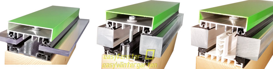 Glashalteprofile Dachverglasung, Glas Klemmprofil Glashalteprofile Dachverglasung, Glas Klemmprofil