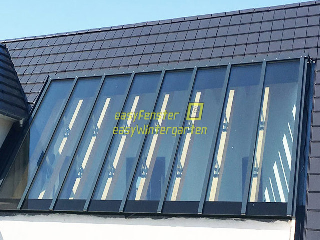 Glas im Dach eingebaut Verlegeprofile für Isolierglas im Dach