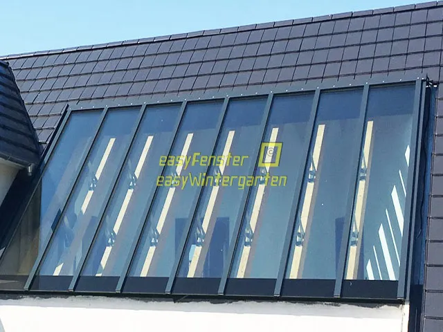 Glas im Dach eingebaut Verlegeprofile für Isolierglas im Dach