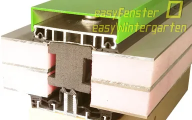 Profilsystem für die Montage von Dreifachglas