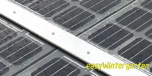Verlegeprofile für Solarglas