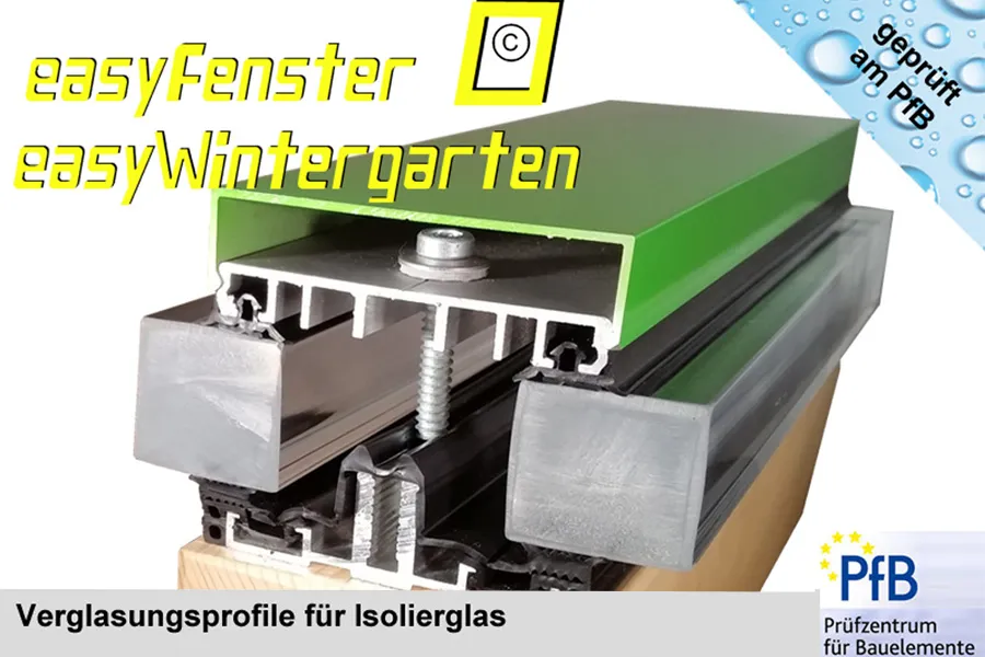 Verlegeprofile für Isolierglas Montage - bei Glasdach oder Glaswand