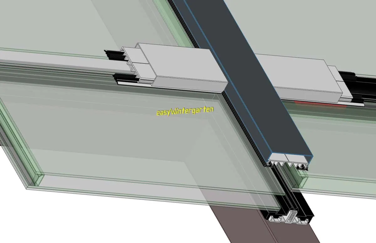 Pfosten Riegel Profilsysteme für Glas