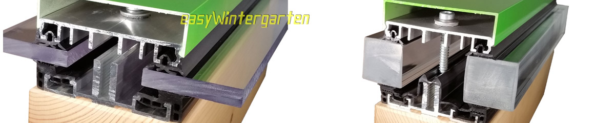 Glasprofile Aluprofile Glasscheiben Sicher Dicht Befestigen