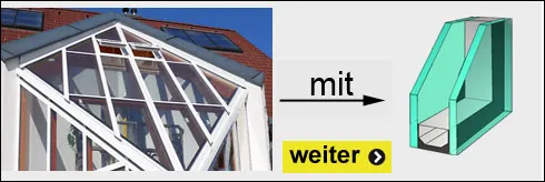 Glasdach Montageprofile - Montagesystem für Isolierglas