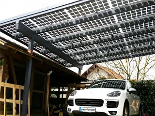 Carport mit Solrdach