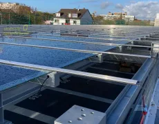 Solardach Parkhaus Bau