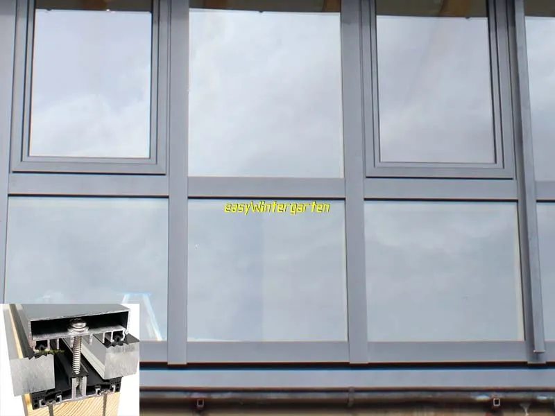 Videos Pfosten Riegel Profile für Dachverglasungen, senkrechte Glaswand, Glasfassade und Wintergarten