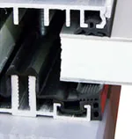 Aluauflageprofil mit Dichtung Detail