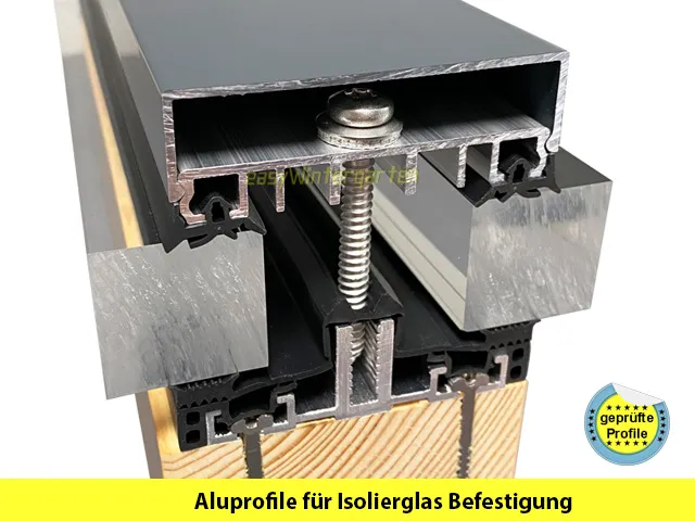 Glasdach bauen - Glasüberdachung bauen - Isolierglas Profile