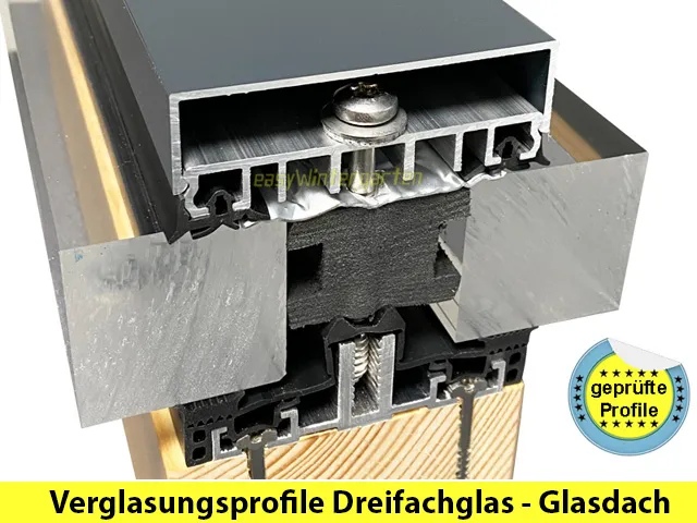 Verglasungsprofile mit Thermoblock Isolierung