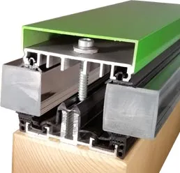 Isolierglasmontage mit Glasklemmprofilen