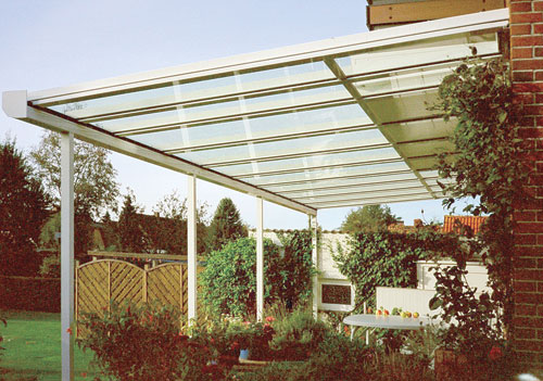 terrassendach glas aluminium, alu terrassenüberdachung bausatz für glas Überdachung komplettbausatz, Design ideen